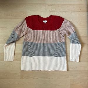 LUCKY BRAND Colorblock Sweater (size M) *LIKE NEW*